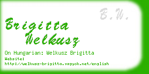 brigitta welkusz business card
